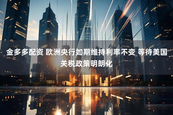 金多多配资 欧洲央行如期维持利率不变 等待美国关税政策明朗化